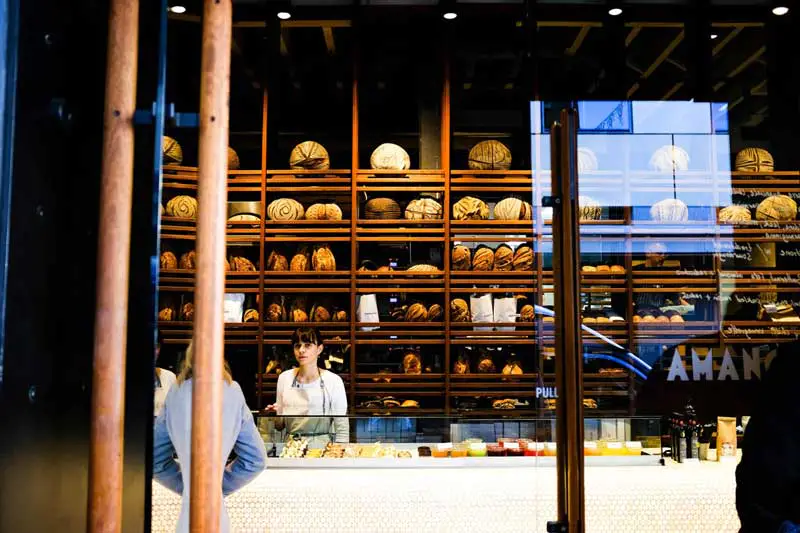 Entrance of bread shop