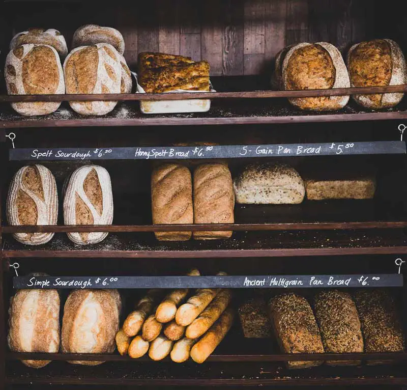 Assorted breads